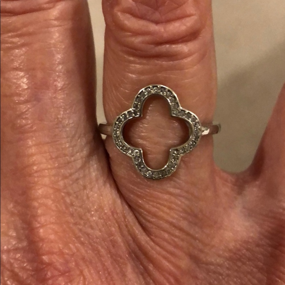 Sterling and cz ring size 6.5.